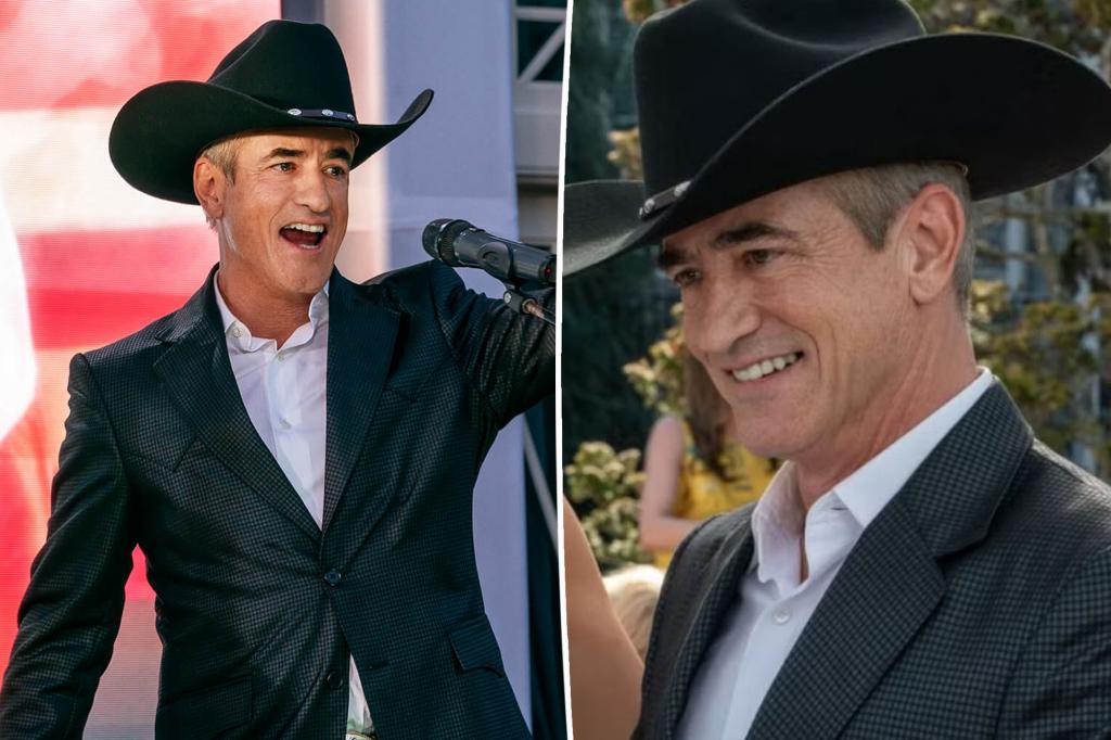 Dermot Mulroney jokes about 'research' for threesome-loving 'Hunting Wives' character