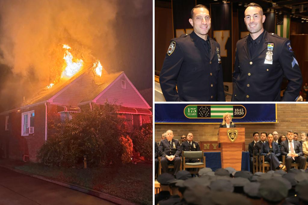 NYPD cops who saved 2 from NYC house fire promoted