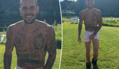 Justin Bieber has his hands full in nothing but tighty-whities and combat boots