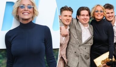 Sharon Stone brings 3 sons to 'Nobody 2' red carpet premiere