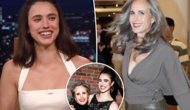 Margaret Qualley is trying to set up mom Andie MacDowell with this A-list star