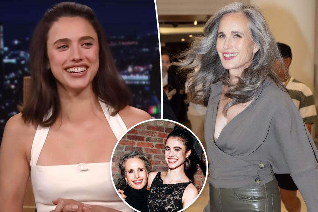 Margaret Qualley is trying to set up mom Andie MacDowell with this A-list star