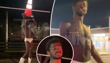 Lil Nas X hospitalized after roaming LA street naked