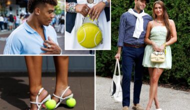 US Open an upscale preppy runway as fans sport chic tennis-themed fashion