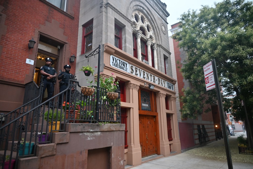 The man got into a knife fight with his 40-year-old husband inside the apartment on West 138th Street near Frederick Douglass Boulevard, neighboring the Victory Tabernacle Seventh Day Christian Church, law enforcement sources said.