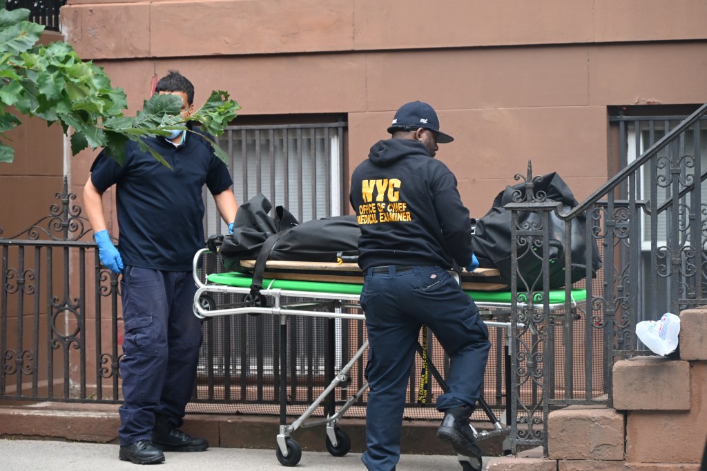 The man, who has not been identified pending family notification, got into a knife fight with his 40-year-old husband inside the apartment on West 138th Street near Frederick Douglass Boulevard, law enforcement sources said. 