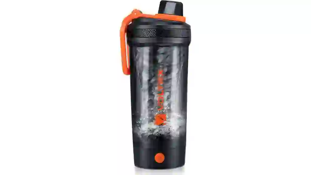 VOLTRX Electric Protein Shaker Bottle - USB Rechargeable Mixer Cup for Shakes and Meal Replacements, BPA-Free Tritan, 24oz