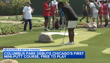 New free mini-putt course opens in Austin's Columbus Park at 5701 W. Jackson Blvd, Chicago Park District says