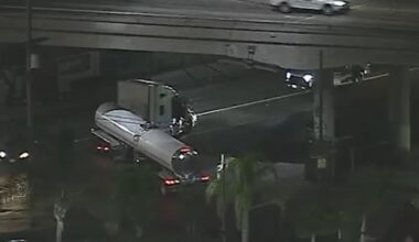 2 armed carjackers still on the loose after wild chase across Los Angeles area in tanker truck