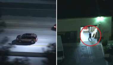Chase through the San Fernando Valley ends after driver runs into warehouse