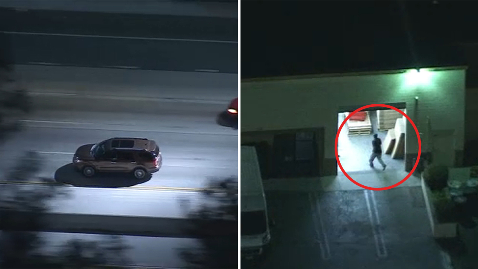 Chase through the San Fernando Valley ends after driver runs into warehouse