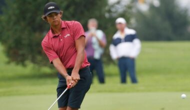 Charlie Woods, son of Tiger Woods, has Ryder Cup spot in sight with strong performance at Junior PGA