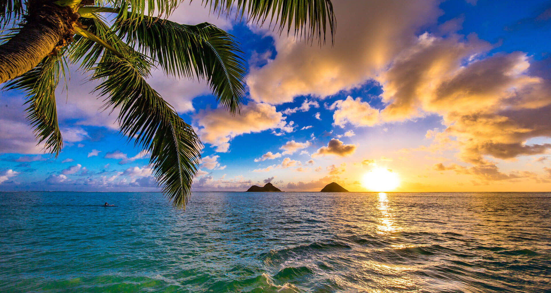 Beautiful Lanikai, Kailua Sunrise in Hawaii.
