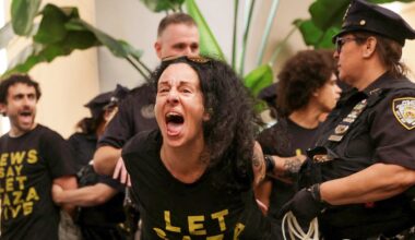 Anti-Israel protesters arrested at Schumer, Gillibrand NYC offices