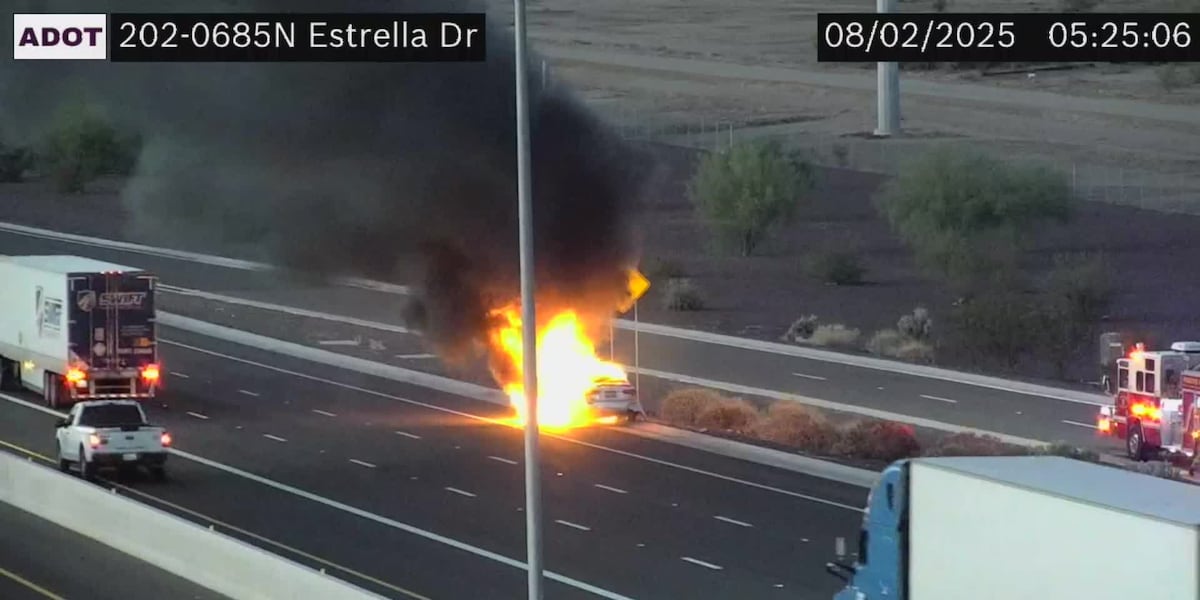Loop 202 reopens hours after fiery multi-car crash near Laveen