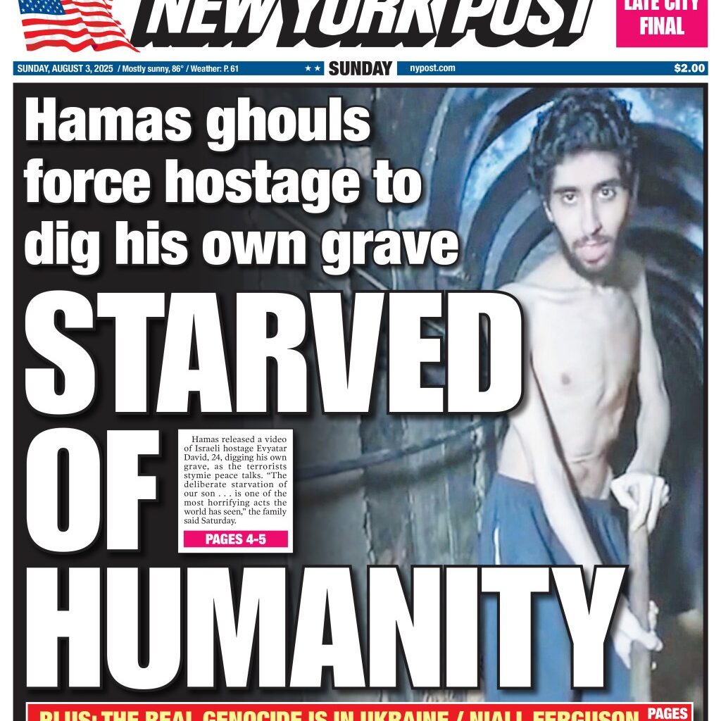 NY Post Cover for August 3, 2025