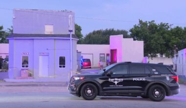 Fort Worth man shot through apartment door early Sunday morning