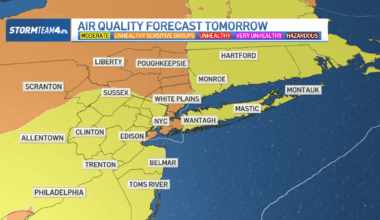 NYC weather Monday includes wildfire smoke, hazy skies – NBC New York