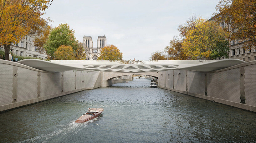 low-carbon 3D printed diamanti bridge showcases modular concrete system in venice