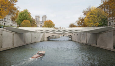 diamanti bridge reveals modular concrete system in venice