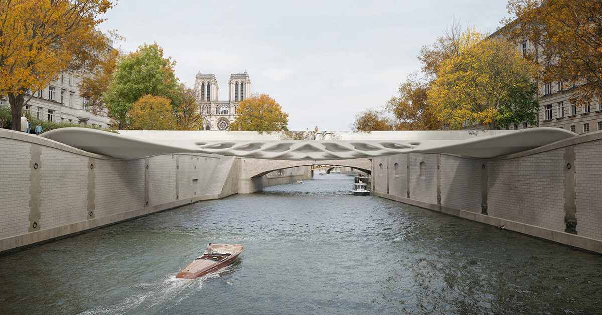 diamanti bridge reveals modular concrete system in venice