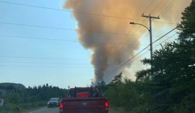 Wildfire burning in Holyrood forces evacuation of some residents, including neighbouring C.B.S.