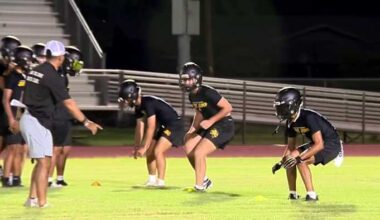 San Antonio high school football teams hold midnight practices to start the 2025 season