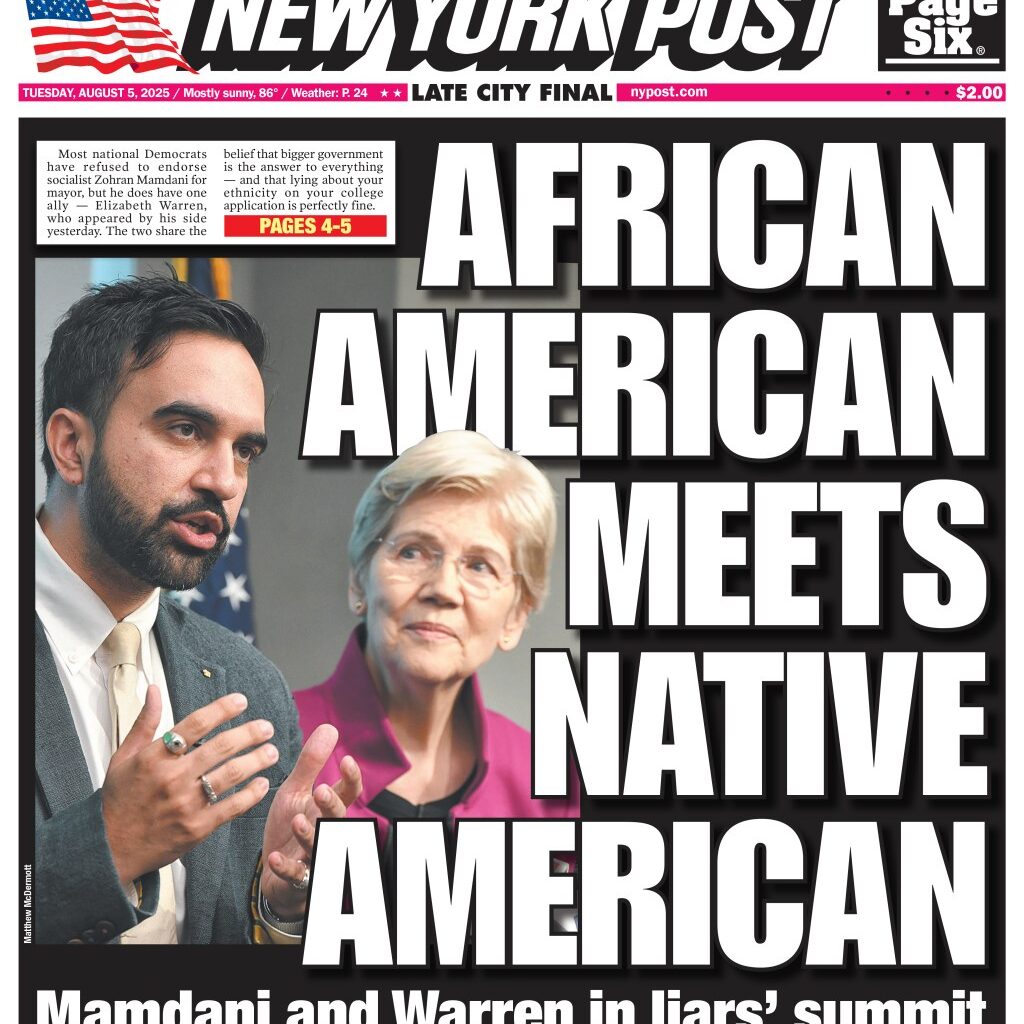 NY Post Cover for August 5, 2025
