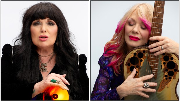 Sisters Ann, left, and Nancy Wilson of Heart are still on the road together 52 years after launching their band. They will perform with Heart Aug. 13 at Pechanga Arena San Diego. (Chris Cain)