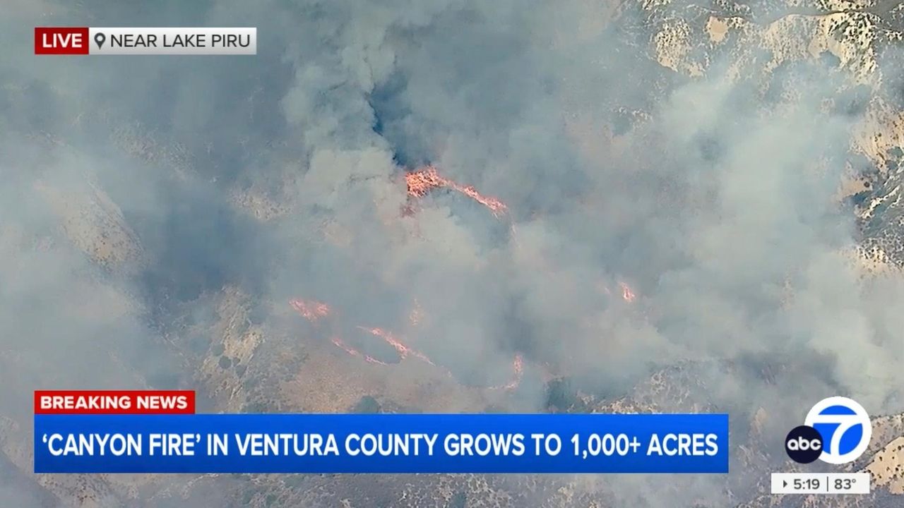 Rapidly spreading brush fire forces evacuations north of Los Angeles