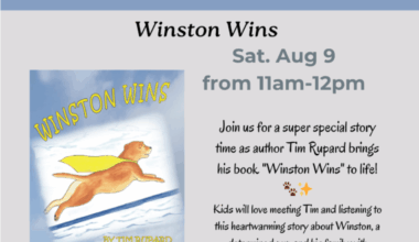 Book Reading for kids Saturday at WMCA features author Tim Rupard with ‘Winston Wins’ – Your Local News