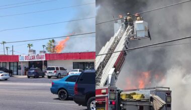 Phoenix firefighter taken to hospital following building fire