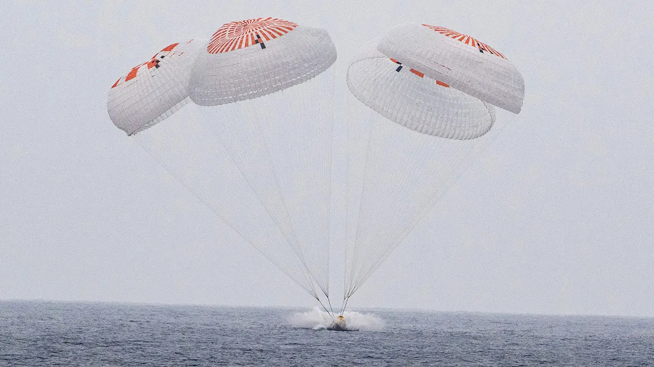 Astronauts return to Earth with Pacific splashdown following 5-month ISS mission