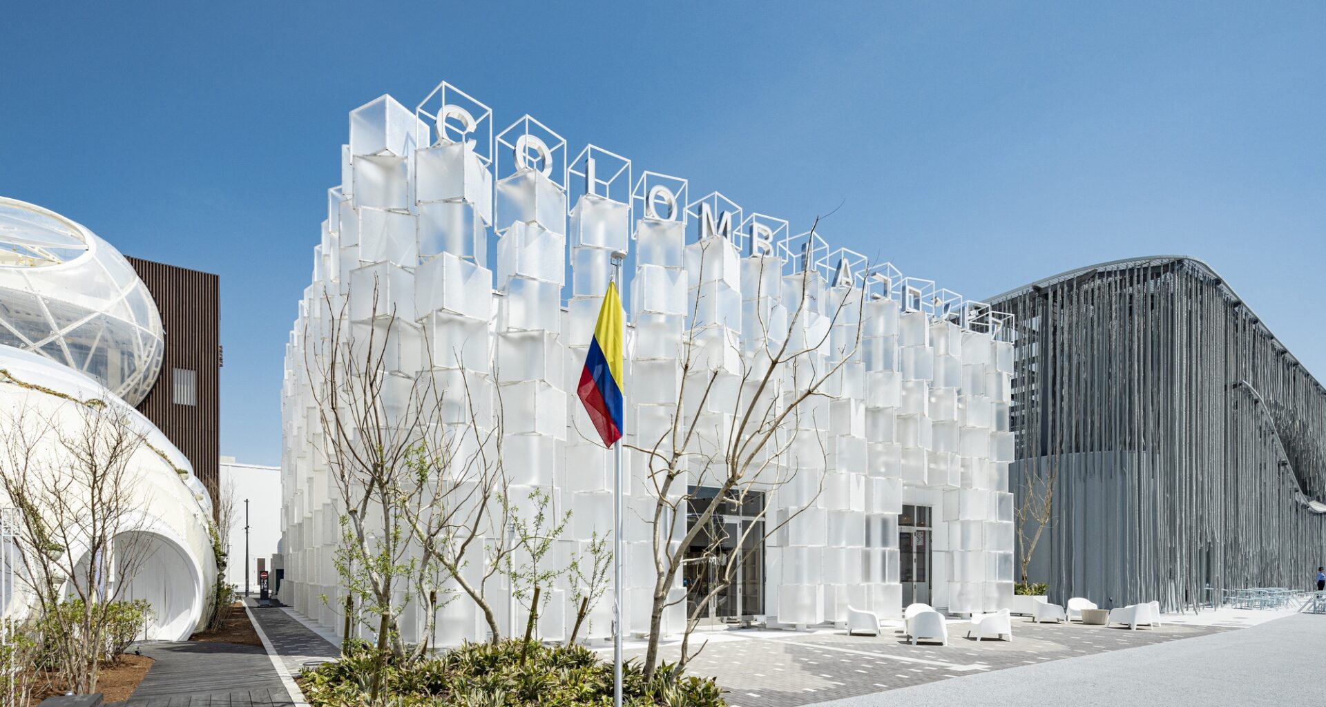 Colombia Pavilion at Expo Osaka 2025 Presents a Dynamic "Ice Cube" Playing With Form and Light