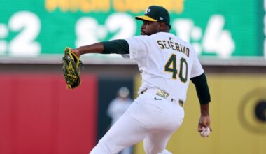 Athletics place RHP Luis Severino on IL with oblique strain