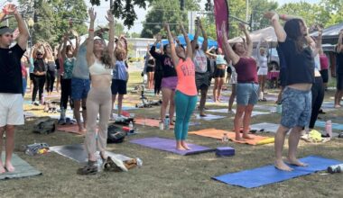 Free Yoga Festival and Vendor Market on the Canfield Green