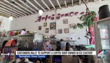 Customers and family rally around Jacksonville coffee shop owner in ICE custody following SJC arrest