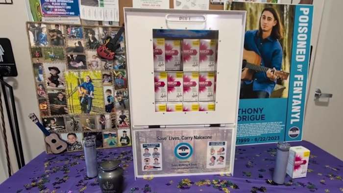 Free Narcan dispenser in San Antonio installed by moms who lost kids to fentanyl poisoning