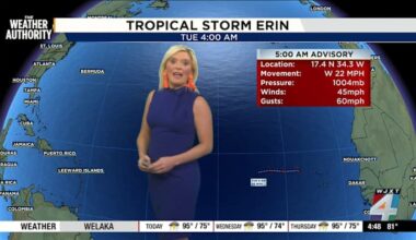 Jacksonville braces for sweltering week as tropical storm Erin threatens Atlantic