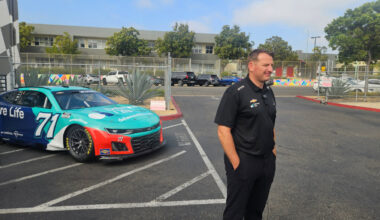 NASCAR driver McDowell relishes 'super unique' chance to race on Navy base