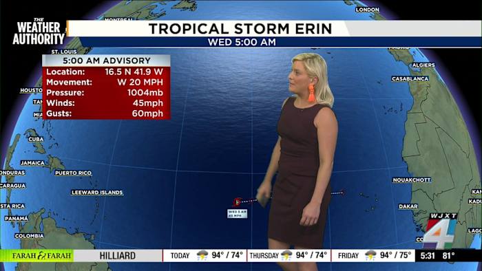 Tracking Tropical Storm Erin’s path and breaking down local risks