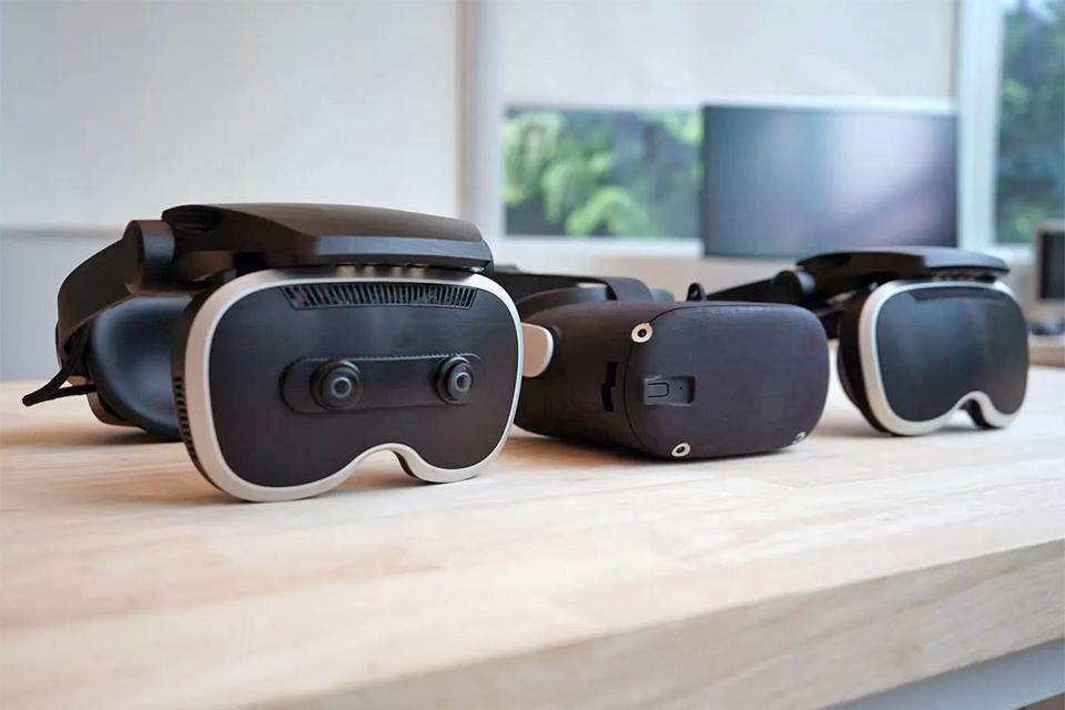 Meta prototype VR headsets.