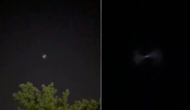 What was spotted in the skies above the Philadelphia area overnight Tuesday?