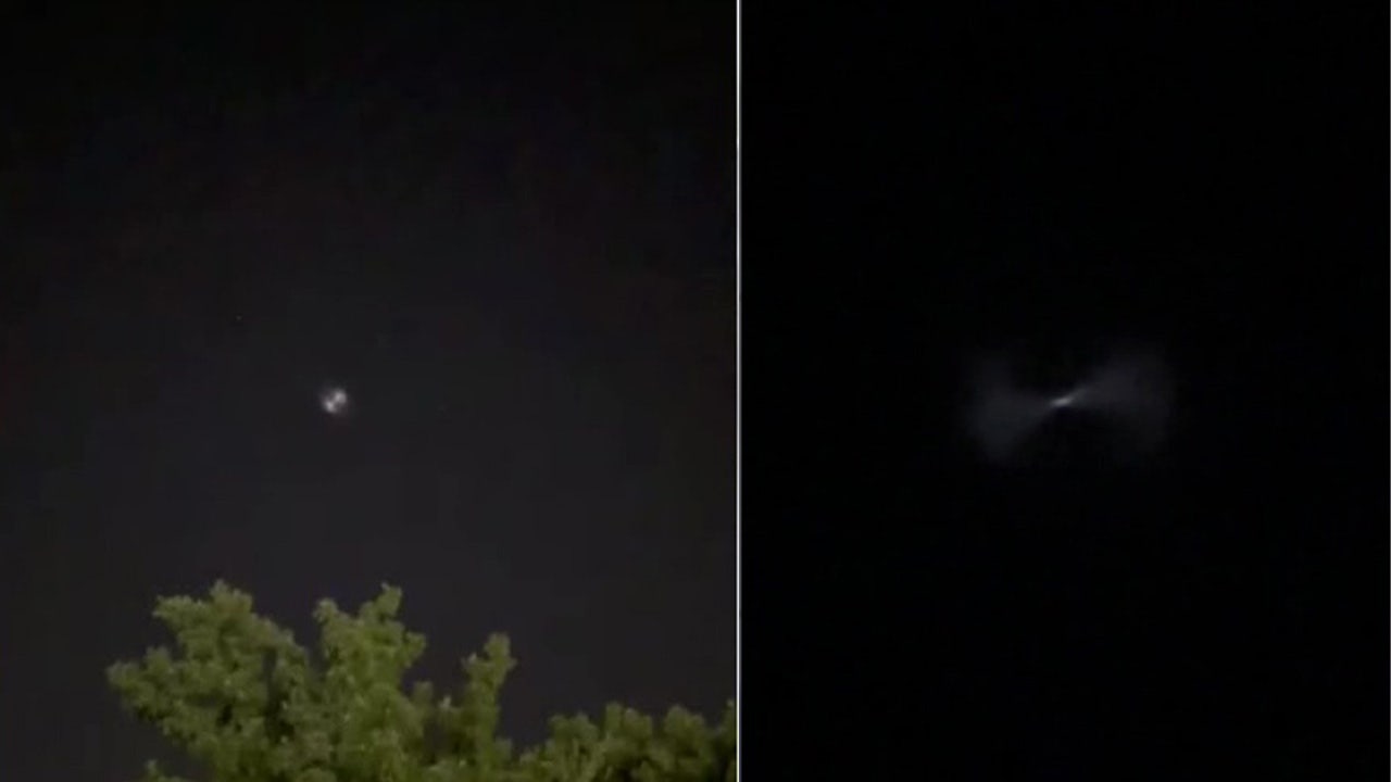 What was spotted in the skies above the Philadelphia area overnight Tuesday?