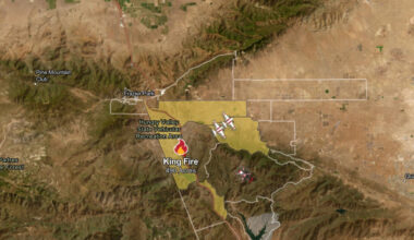 King Fire Map Los Angeles Wildfire