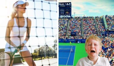 Fans cheer after tennis player asks for crying child to be removed from the stands