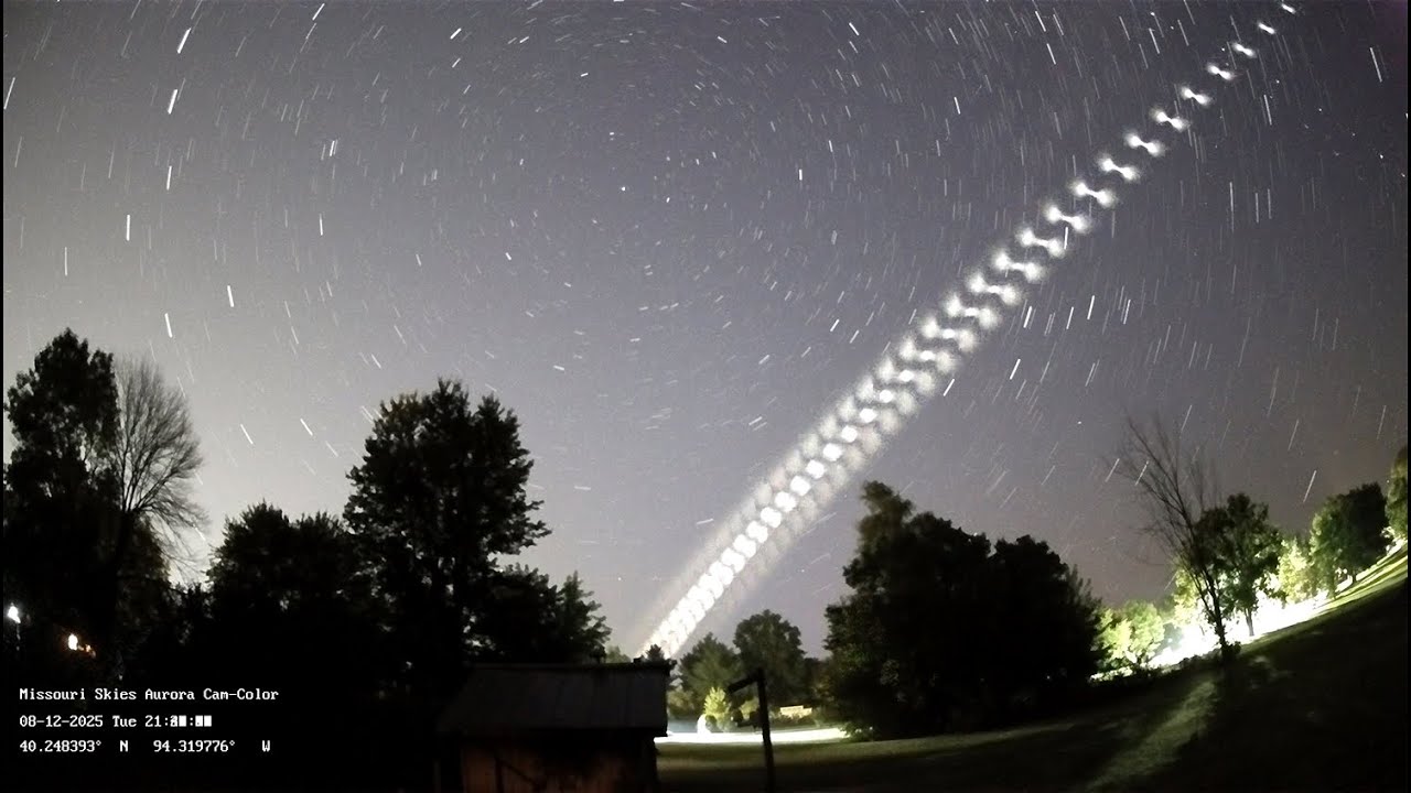 Rotating Satellite Fuel Dump - August 12, 2025 - Albany, Missouri - YouTube