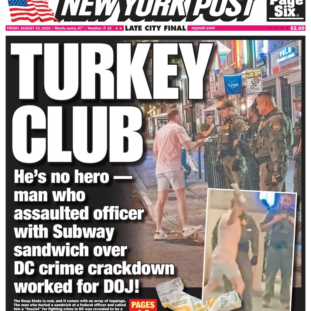 NY Post Cover for August 15, 2025