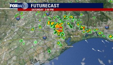 Houston weather: Scattered Heavy Rain on Saturday