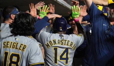 Brewers rally again to win franchise-record 14th straight